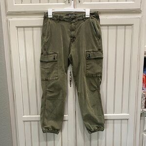 Dear John Olive Cropped Cargo Pants